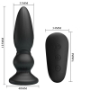 Imagen de mr Play - Vibrador Potente Control Remoto Anal Plug Negro 