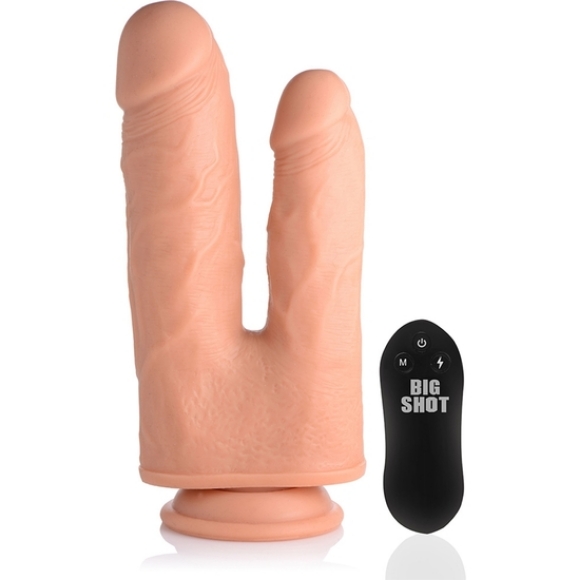 Imagen de Pene Realístico Doble Con Vibrador 10 Velocidades 