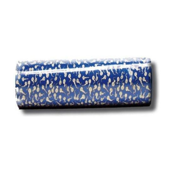Imagen de Papel de Regalo Diseño Esperma Azul Pequeño 250m 
