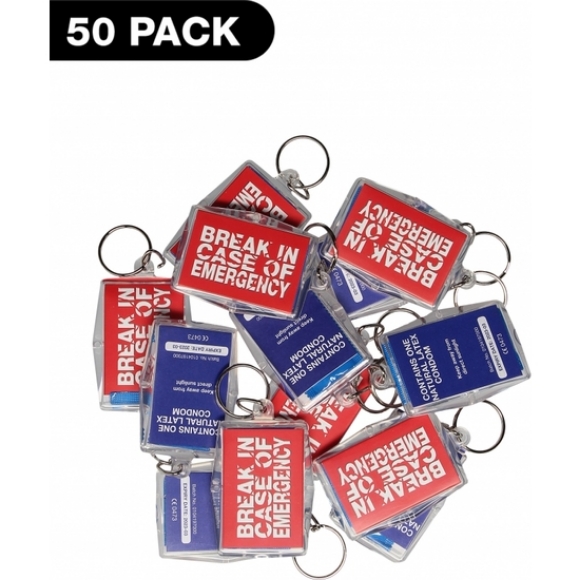 Imagen de Llavero Break in Case of Emergency - 50 Pack 