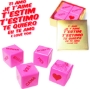 Imagen de Caja te Quiero Idiomas 4 Dados Rosa 