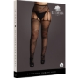 Imagen de le Desir Crotchless Cut-out Pantyhose - Black - Osx 