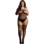 Imagen de le Desir Strapless, Crotchless Teddy With Stockings 