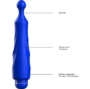 Imagen de Bala Vibradora - Abs Bullet Con Funda de Silicona - 10 Velocidades - Azul Royal 