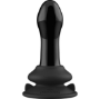 Imagen de Pluggy - Vibrador de Cristal Con Ventosa y Control Remoto - Recargable - 10 Velocidades - Negro 