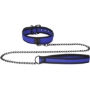 Imagen de Ouch Puppy Play - Neoprene Collar With Leash - Azul 
