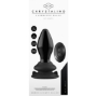 Imagen de Vibrador de Cristal Negro Con Ventosa y Control Remoto - Recargable - 10 Velocidades - Shots 