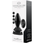 Imagen de Vibrador de Cristal Negro Con Ventosa y Control Remoto - Recargable - 10 Velocidades - Shots 