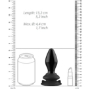 Imagen de Vibrador de Cristal Negro Con Ventosa y Control Remoto - Recargable - 10 Velocidades - Shots 