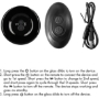 Imagen de Vibrador de Vidrio Globy Con Ventosa y Control Remoto - Recargable - 10 Velocidades - Negro 