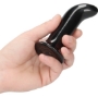 Imagen de Prickly - Vibrador de Cristal - Con Ventosa y Mando a Distancia - Recargable - 10 Velocidades - Negro 