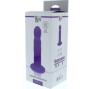 Imagen de Solid Love Premium Ribbed Dildo 18cm - Morado 