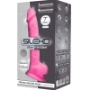 Imagen de Silexd - Modelo 1 Pene Realistico Silicona Premium Silexpan Rosa Fluorescente 17.5 cm 