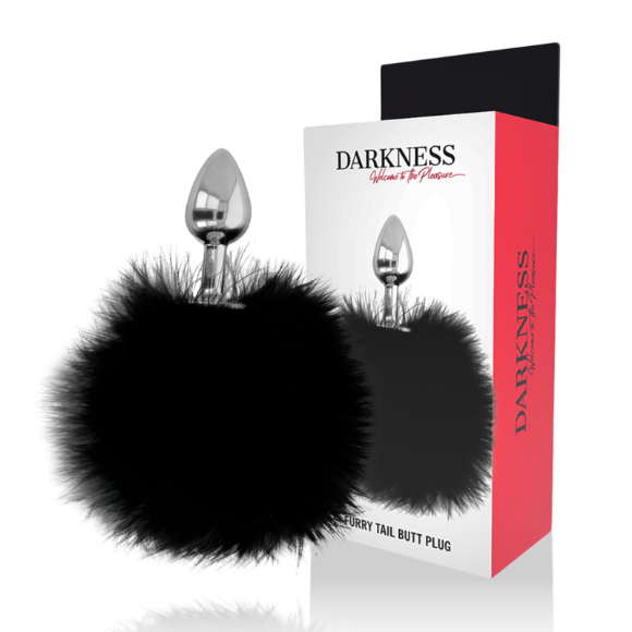 Imagen de Darkness Anal - Darkness - Extra Buttplug Anal Con Cola Negro 7 cm 