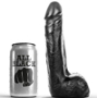 Imagen de All Black - Dildo Realistico Negro Suave 20 cm 