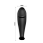 Imagen de Pretty Love Bottom - Pretty Love - Plug Anal Silicona Forma Pene y 12 Modos Vibracion Negro 