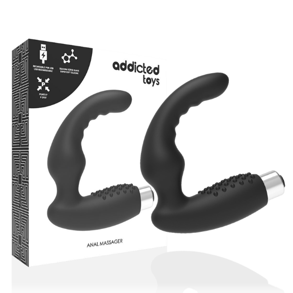 Imagen de Addicted Toys - Vibrador Prostático Recargable Model 2 - Negro 