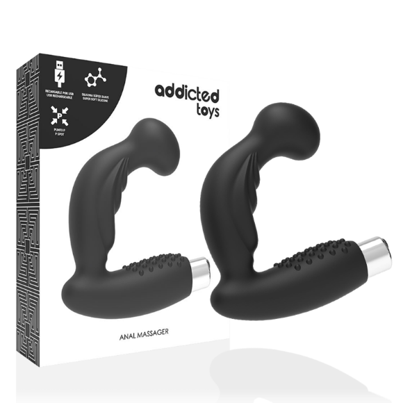 Imagen de Addicted Toys - Vibrador Prostático Recargable Model 3 - Negro 