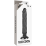 Imagen de Basecock - Vibrador Realistico 2-1 Natural Negro 20 cm 