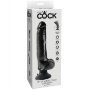 Imagen de King Cock - Dildo Vibrador Con Testiculos 23 cm Negro 