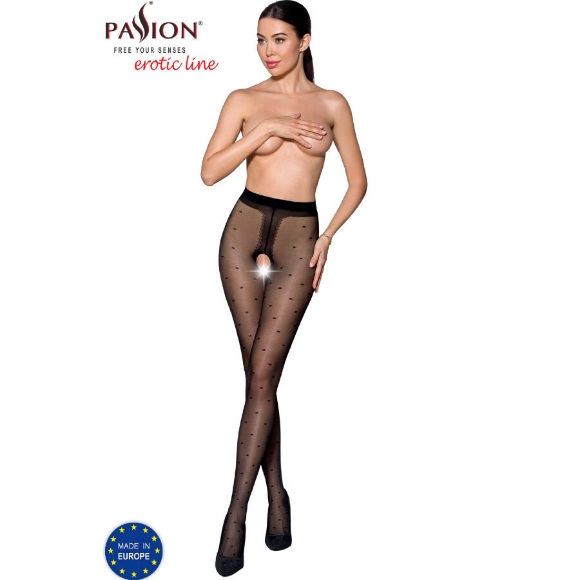 Imagen de Passion Woman Garter & Stock - Passion - Tiopen 018 Medias Negro 1/2 20 Den 