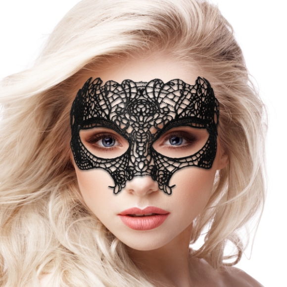Imagen de Princess Black Lace Máscara Fantasía - Negro 