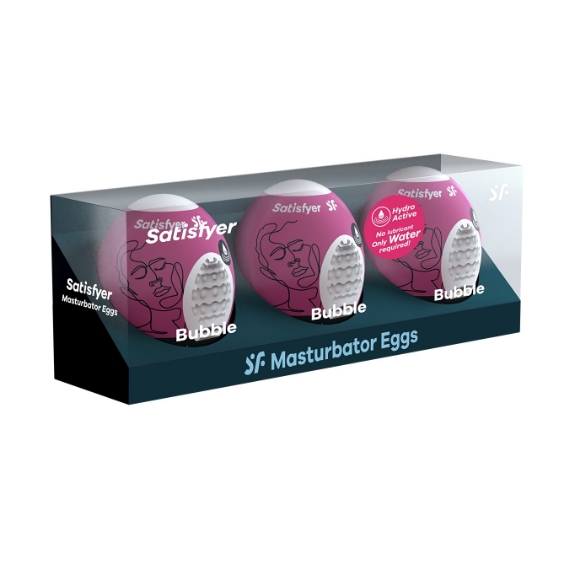 Imagen de Satisfyer Set de Huevos Masturbadores Bubble - 3uds 