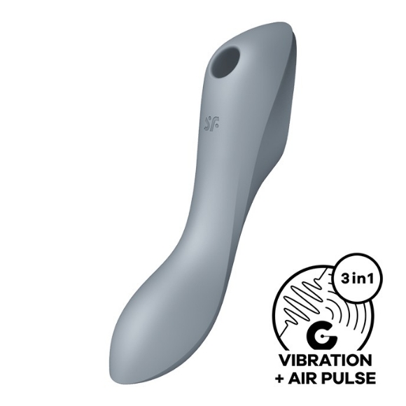 Imagen de Satisfyer Curvy Trinity 3 Vibrador Air Pulse Insertable - Gris 