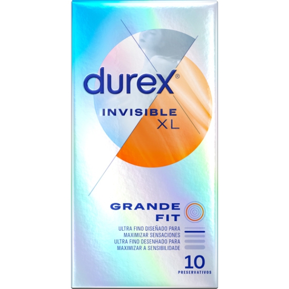 Imagen de Durex Preservativos Invisible Ultra Fino 10uds Talla xl 