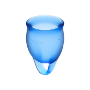 Imagen de Satisfyer - Kit de Copa Menstrual Feel Confident Azul Intenso 15 + 20 ml 