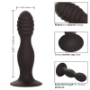 Imagen de Calexotics - Ribbed Anal Stud - Plug Anal - Negro 