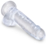 Imagen de King Cock - Clear Pene Realistico Con Testiculos 15.2 cm Transparente 