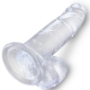 Imagen de King Cock - Clear Pene Realistico Con Testiculos 15.2 cm Transparente 