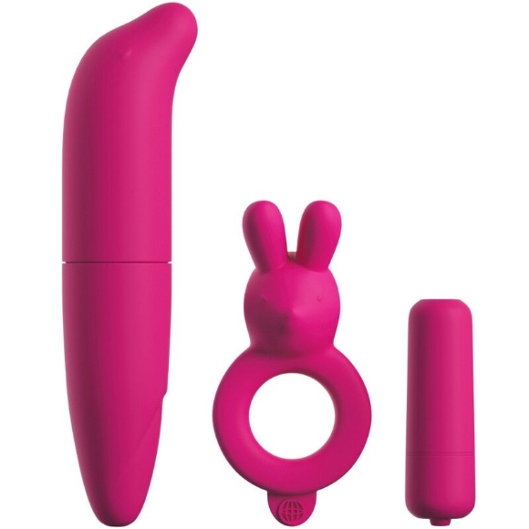 Imagen de Classix - Kit Para Parejas Con Anillo, Bala y Estimulador Rosa 