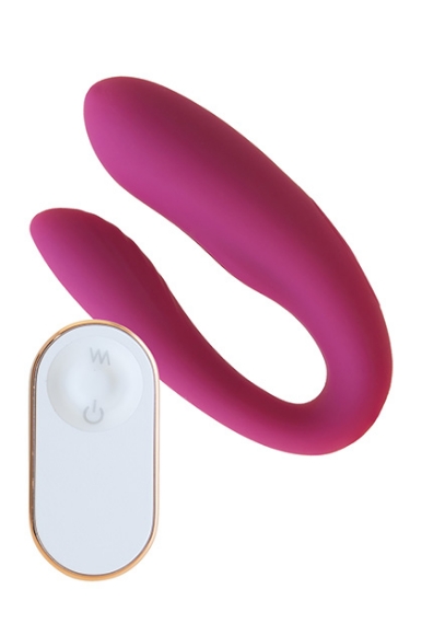 Imagen de s Pleasures Premium Line - Vibrador Para Parejas - Color Vino Tinto 