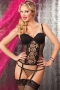 Imagen de Seven 'til Midnight - Veronica Corset y Tanga Negro xl 