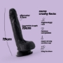 Imagen de Crushious - Dildo de Silicona Liquida Inviktus 7 Crushious Negro 