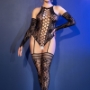 Imagen de Chilirose - Bodystocking Cr-4657 Negro Chilirose 