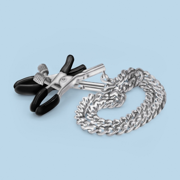 Imagen de Crushious - Pinzas Para Pezones Silver Nipple Chain Clamps Crushious 