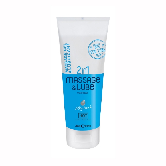 Imagen de Hot - Gel de Masaje y Lubricante 2en1 a Base de Agua Silky Touch Hot 200ml 