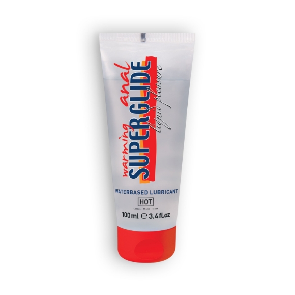 Imagen de Hot™ - Lubricante de Base Acuosa Con Efecto Calor Warming Anal Superglide Hot™ 100ml 