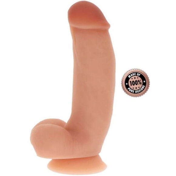 Imagen de Dildo de Silicona 18 cm Con Testículos Naturales 