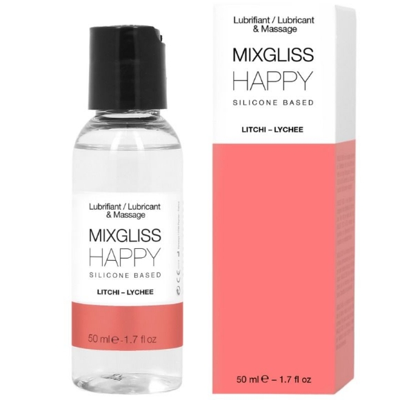 Imagen de Mixgliss - Happy Lubricante de Silicona Sabor Litchi 50 ml 