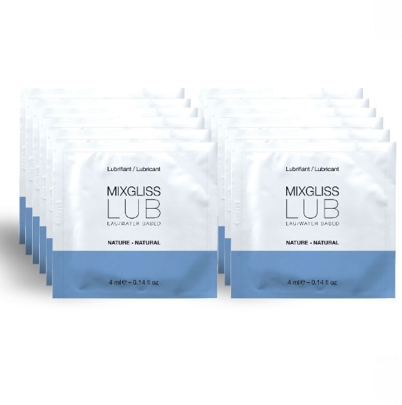 Imagen de Mixgliss - Lubricante Base de Agua Natural 12 Monodosis 4 ml 