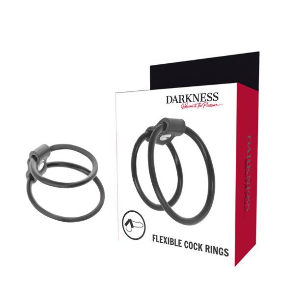 Imagen de Darkness Bondage - Anillos Pene Duo Potenciadores 