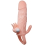 Imagen de Baile For Him - Baile - Brave Man Funda Pene Anal y Clitoris Vibrador 16.5 cm Natural 