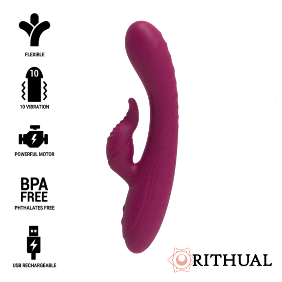 Imagen de Vibrador Anusara Dual Recargable 2.0 Orquídea 