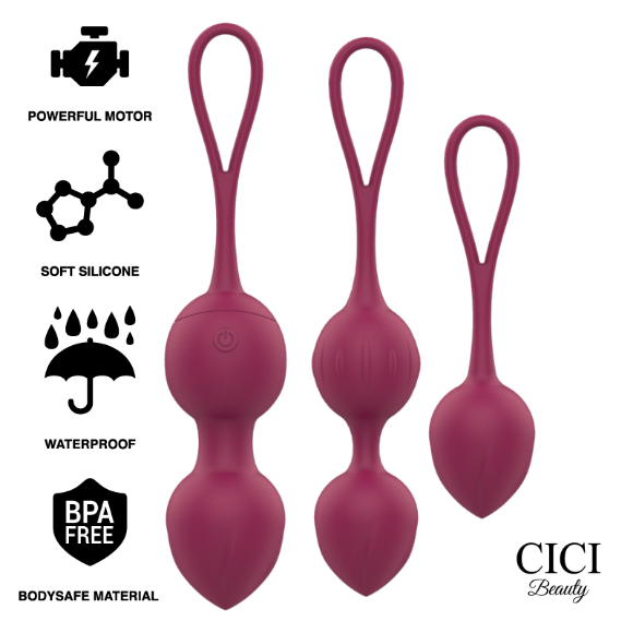 Imagen de Cici Beauty - Bolas Kegel Vibradoras de Silicona Premium Con Control Remoto 