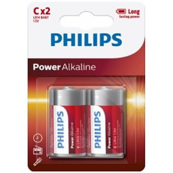 Imagen de Phillips - Philips - Power Alkaline Pila c Lr14 Blister*2 