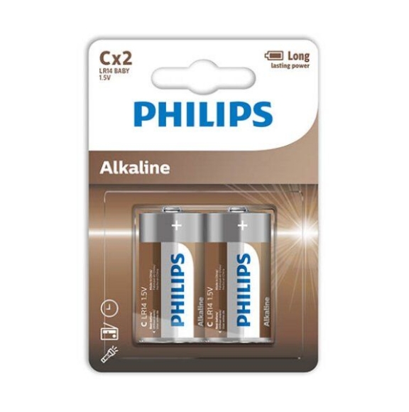 Imagen de Phillips - Philips - Alkaline Pila c Lr14 Blister*2 